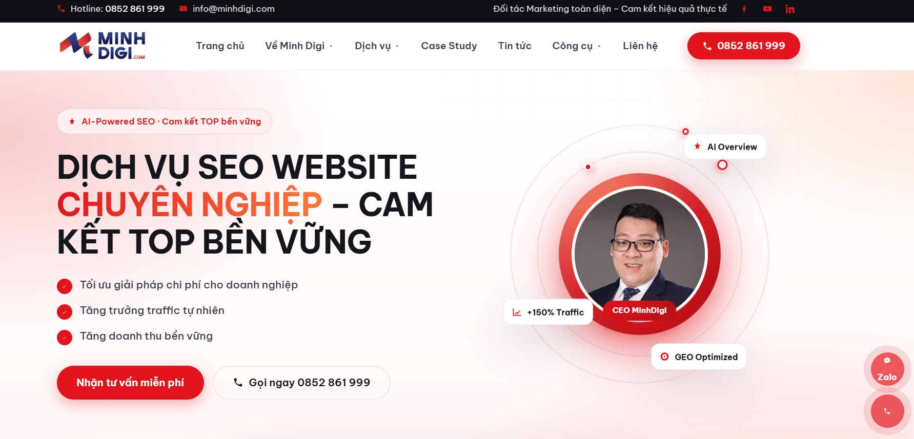 Top 9 Công ty SEO chuyên nghiệp tại Hà Nội năm 2026 2 MinhDigi - SEO và Digital Marketing