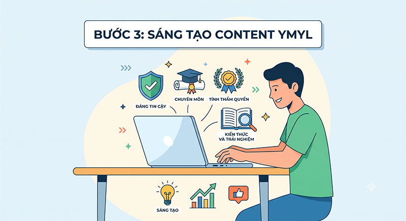 SEO website spa, thẩm mỹ viện: Tăng booking bền vững 4 Buoc-3-Sang-tao-Content-YMYL-co-ty-le-chuyen-doi-cao