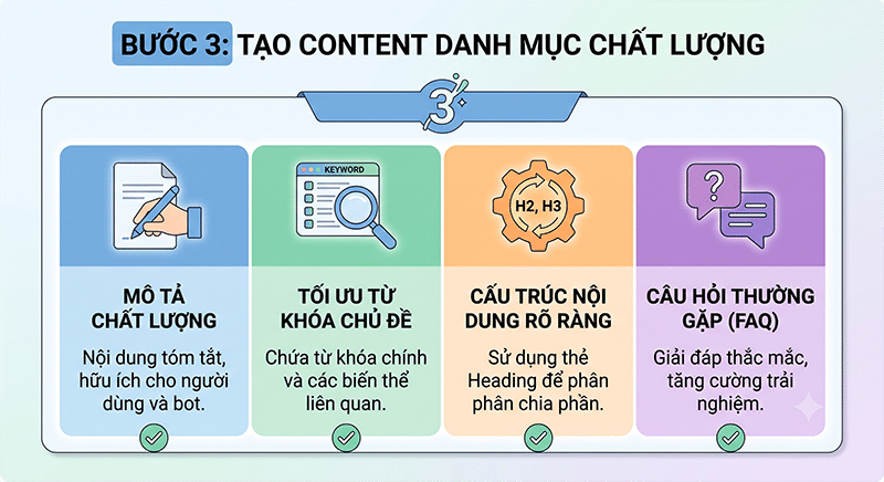 Hướng dẫn SEO danh mục sản phẩm, tăng traffic, tối ưu chuyển đổi Buoc-3-Tao-content-danh-muc-chat-luong