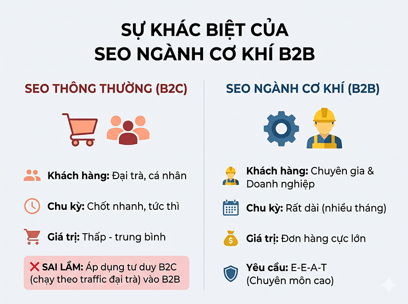 Hướng dẫn SEO website cơ khí, đột phá yêu cầu báo giá